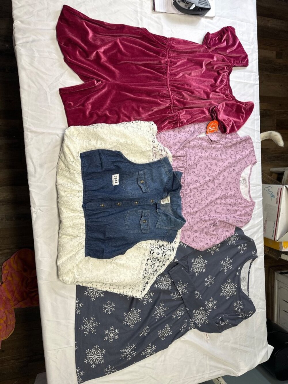 girls size 18 /18 plus  bundle 2 dress nwt romper nwt jean top dress is a 18 plu